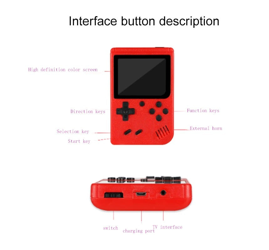 Mini Retro Handheld Game Console ā 400 Games