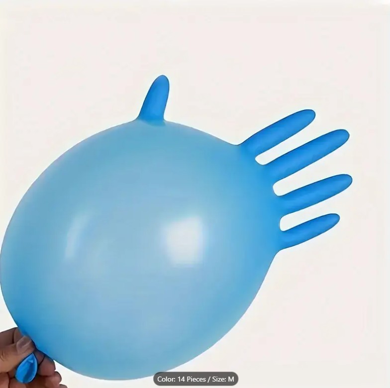 nitrile gloves,suitable for aquarium cleaning, daily cleaning, (Size M)